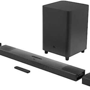 jbl bar 9.1 channel soundbar system with surround speakers and dolby atmos, black
