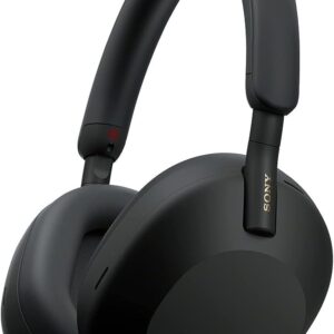 sony wh 1000xm5 premium noise canceling headphones, auto nc optimizer, 30 hour battery, alexa voice control, black
