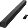 mzeibo sound bar for smart tv，80w detachable bluetooth soundbar with powerful bass, 2 in 1 home theater audio system, arc/optical/aux connectivity for tv/pc/laptop/game console