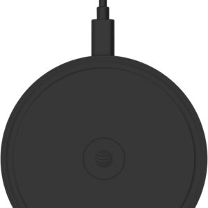 AT&T Professional Series 15W Wireless Charging Pad Black Premium USB-C Fast Charging Universal Device Compatibility Qi Certified Technology