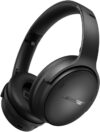 bose quietcomfort bluetooth headphones, wireless headphones with active over ear noise cancelling and mic, deep bass, up to 24 hours of playtime, black