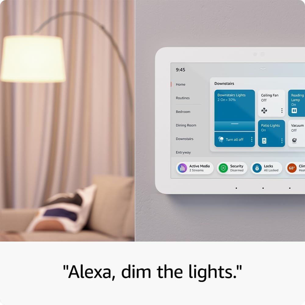 like new amazon echo hub | 8” smart home control panel with alexa | compatible with thousands of devices