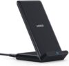 anker 313 wireless charging stand, qi certified for iphone 16/16 pro/16 pro max/15/14/13, 10w fast charging for galaxy s23/s22/s21 (no ac adapter)