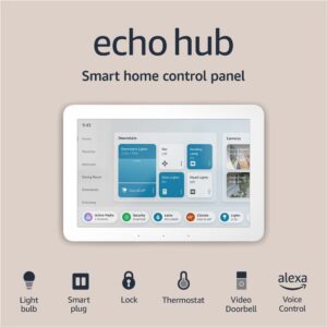 like new amazon echo hub | 8” smart home control panel with alexa | compatible with thousands of devices
