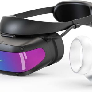 dpvr e4 vr headset pcvr virtual reality headset for pc games with controller, compatible with steamvr