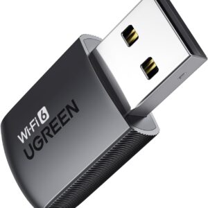 ugreen wifi adapter for desktop pc, ax900 usb wifi 6 adapter with 5ghz/2.4ghz dual band, built in driver for windows 10/11