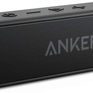 anker soundcore 2 portable bluetooth speaker with stereo sound, bluetooth 5, bassup, ipx7 waterproof, 24 hour playtime, wireless stereo pairing, speaker for home, outdoors, travel