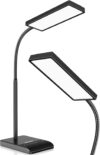lepower desk lamp, 800lm led for home office, 12w reading for desk, eye caring light, touch table gooseneck lamp, 50 lighting modes, bright for bedroom, study (black)