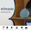 amazon echo pop (newest model), our smallest alexa speaker, fits in any room, midnight teal
