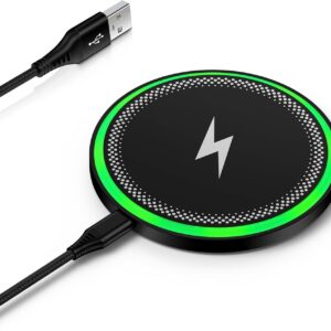 wireless charger samsung fast charging pad for galaxy s25 ultra/s25 plus/s24 fe ultra/s23/s22/s21/z flip fold 6,15w wireless phone charger android charging mat station for google pixel 9a 9 pro xl 8a