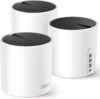 tp link deco x55 ax3000 wifi 6 mesh system covers up to 6500 sq.ft, replaces wireless router and extender, 3 gigabit ports per unit, supports ethernet backhaul, deco x55(3 pack)