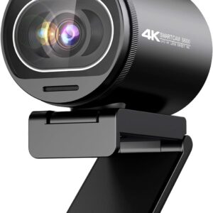 emeet s600 4k webcam for streaming sony 1/2.5'' sensor, pdaf autofocus, 1080p@60fps, 2 noise reduction mics, built in privacy cover, 73° fov, streaming camera for live commerce/gaming/beauty