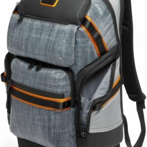 tumi alpha bravo nomadic backpack men's durable carry on bag 18.8" x 15.0" x 9.0" fits up to 15" laptop steel