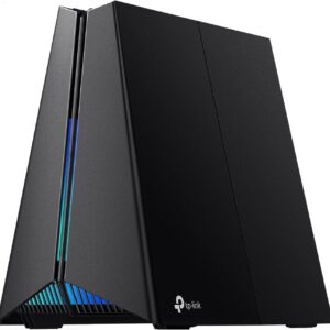 tp link tri band axe5400 wi fi 6e gaming router archer gxe75 | 6 stream 5.4 gbps | 1×2.5g + 4×1g ports, usb 3.0 | exclusive acceleration, gaming port & panel, rgb lighting | easymesh, homeshield