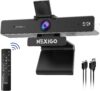zoom certified, nexigo n950p (gen 2) 4k zoomable webcam, rf remote, sony starvis sensor, 5x digital zoom, pro web camera with dual stereo mics, for zoom skype teams twitch