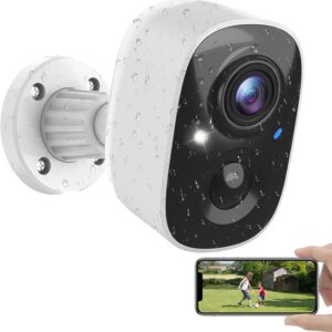 security cameras wireless outdoor, outside cameras for home security with ai motion detection, recharge battery powered, 2k color night vision, ip66 weatherproof, 2 way talk, sd/cloud storage