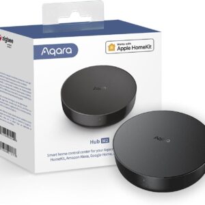 aqara smart hub m2 (2.4 ghz wi fi required), smart home bridge for alarm system, ir remote control, home automation, supports alexa, google assistant, apple homekit and ifttt