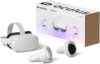 oculus quest 2 vr headset 128gb holiday set advanced all in one virtual reality headset cover set, white