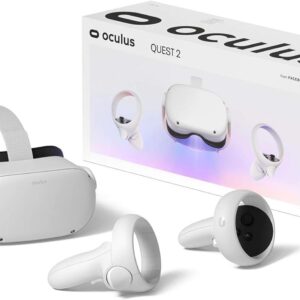 oculus quest 2 vr headset 128gb holiday set advanced all in one virtual reality headset cover set, white