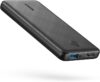 anker power bank(powercore 10k),compact travel ready 10,000mah battery pack with poweriq charging technology,5v/3a high speed charging for iphone,ipad,and more (usb c input and output（black），1pack)