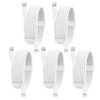 usb c to lightning cable 5 pack 6ft [apple mfi certified] iphone fast charger fast charging type c to lightning cable for iphone 14 13 12 11 pro max xr xs 8 and more white