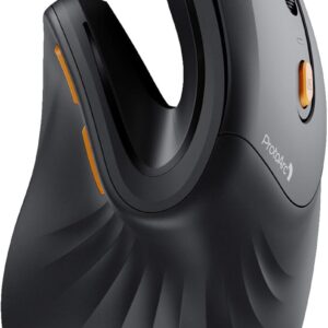 protoarc ergonomic mouse, em11 nl bluetooth rechargeable wireless vertical mouse, 3 multi device connectivity for computer/pc/laptop, 2.4ghz optical mice for windows, mac os, black