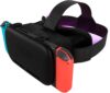 orzly vr headset designed for nintendo switch & switch oled console with adjustable lens for a virtual reality gaming experience and for labo vr black gift boxed edition