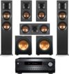 Klipsch Reference 5.2 Home Theater System, Bundle 2X R-625FA Floorstanding 2X R-12SW Subwoofer, R-52C Center, R-41M Bookshelf Speakers, and Integra DRX 3.4 100W 9.2-Channel 8K Network AV Receiver