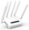 gl.inet gl x3000 (spitz ax) cellular gateway 5g router for house & rv, wi fi 6, detachable antennas, dual sim, t mobile & at&t iot device certified, family/rural area/road trips (free 10gb sim card)