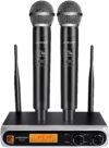 wireless microphone, professional cordless dynamic wireless microphone system, microfono inalambrico professional,100ft range, suitable for dj, church, karaoke, home and ktv (ka 328)