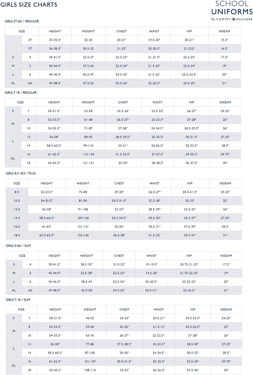 tommy hilfiger girl's solid pleated skort