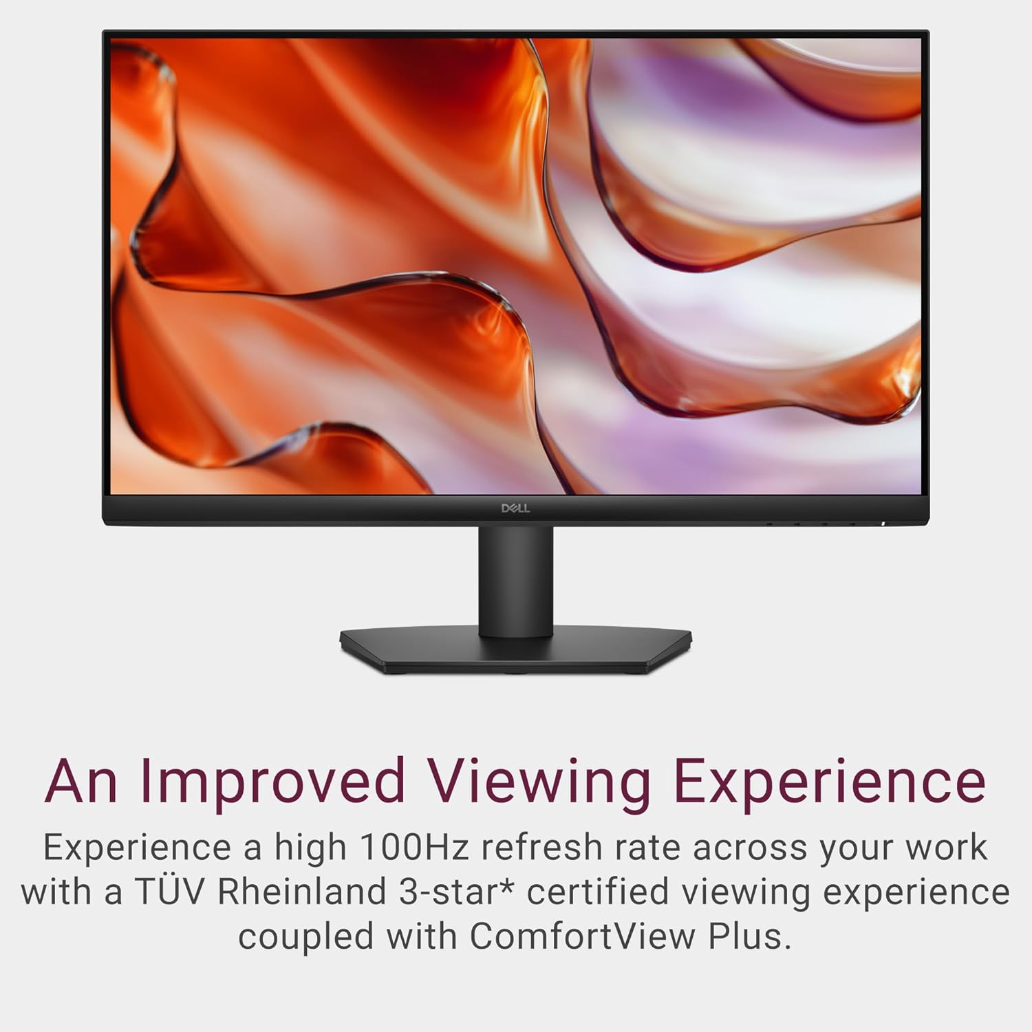 dell 24 monitor se2425hm 23.8 inch full hd (1920x1080) 16:9 100hz display, ips panel, 16.70 million colors, anti glare, 1 hdmi / 1 vga port, tÜv rheinland 3 star*, comfortview plus black