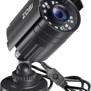 zosi 2.0mp 1080p hd 1920tvl security camera hybrid 4 in 1 tvi/cvi/ahd/960h cvbs cctv camera outdoor indoor,80ft ir night vision,weatherproof bullet camera for analog surveillance dvr(black)