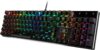 redragon k556 rgb led backlit wired mechanical gaming keyboard, 104 keys hot swap mechanical keyboard w/aluminum base, upgraded socket and noise absorbing foams, soft tactile brown switch