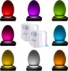 2 pack the original toilet bowl night light. fun & useful bathroom motion sensor tech gadget. funny novelty birthday gift idea. stocking stuffer for him her guys men mom brother