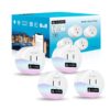 amysen matter smart plug, 4pack (white), compatible with alexa, apple home, siri, google home, smartthings, 10a/1250w max, 2.4g wi fi only