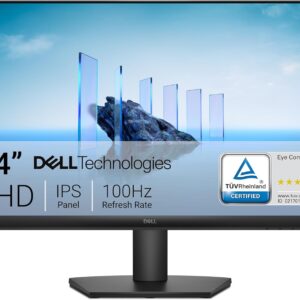 dell 24 monitor se2425hm 23.8 inch full hd (1920x1080) 16:9 100hz display, ips panel, 16.70 million colors, anti glare, 1 hdmi / 1 vga port, tÜv rheinland 3 star*, comfortview plus black