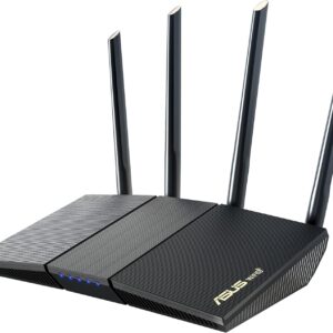 asus rt ax1800s dual band wifi 6 extendable router, subscription free network security, parental control, built in vpn, aimesh compatible, gaming & streaming, smart home
