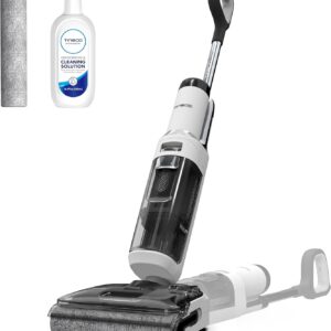 tineco floor one stretch s6 cordless wet dry vacuum cleaner, 180°lay flat smart vacuum mop, 40 minutes long runtime 158℉ flashdry self cleaning, dual sided edge cleaning lightweight floor cleaner