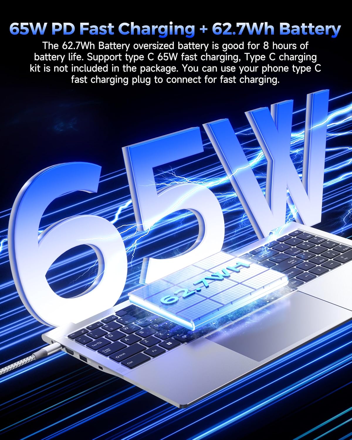 jumper 2025 gaming laptop, amd ryzen 5 7430u(up to 4.3ghz), 16gb ddr4 1tb nvme ssd, 15.6" fhd ips screen, 62.7wh battery, windows 11, gpu, usb3.2, 4 stereo speakers, 2 memory slots.