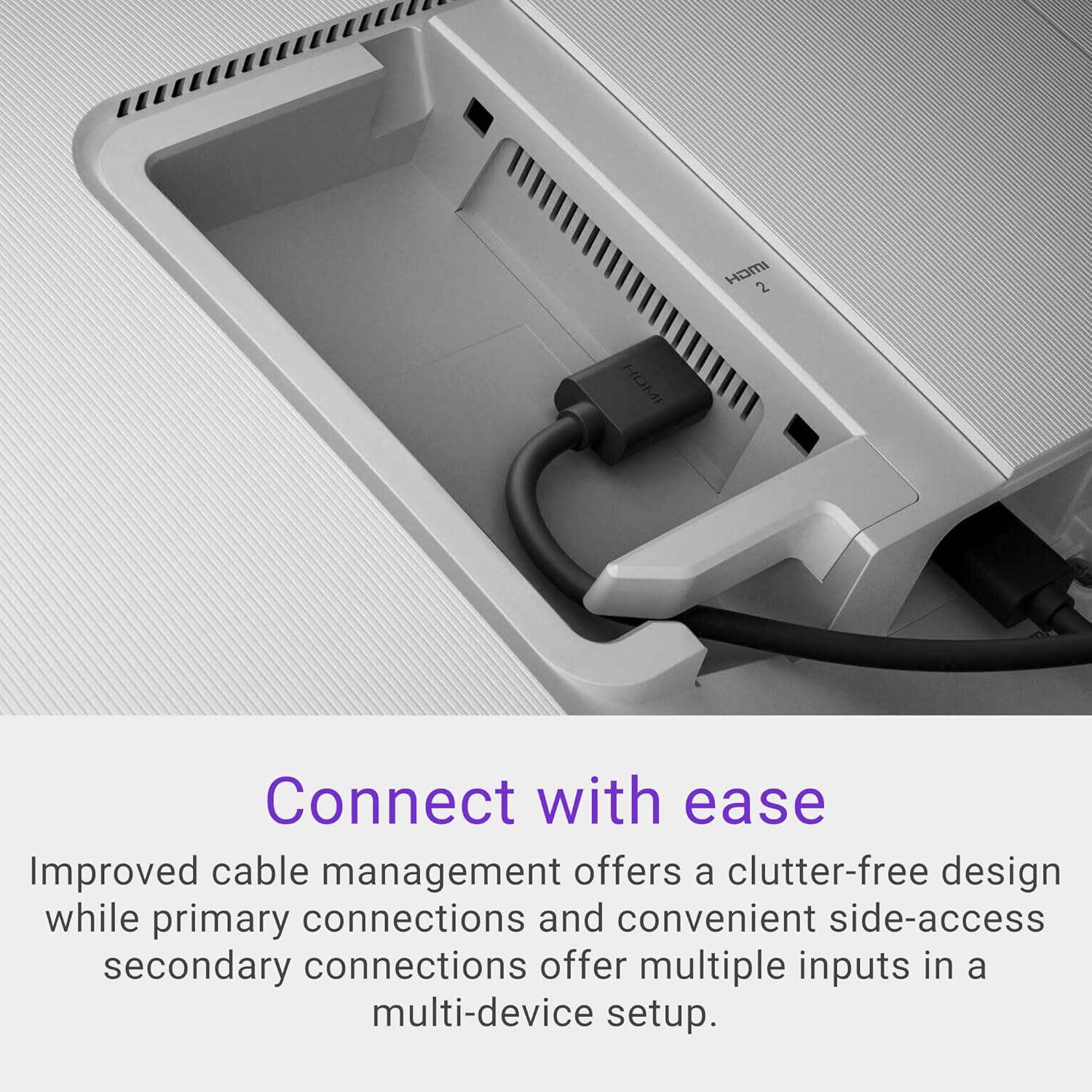 Dell S2725HS 27 Inch Monitor, FHD (1920x1080) Display, 100Hz Refresh Rate, 1500:1 Contrast Ratio, TÜV Rheinland Eye Comfort 4 Star, Integrated 2x5W Speaker, Height/Tilt/Swivel/Pivot- Ash White Color - Image 12