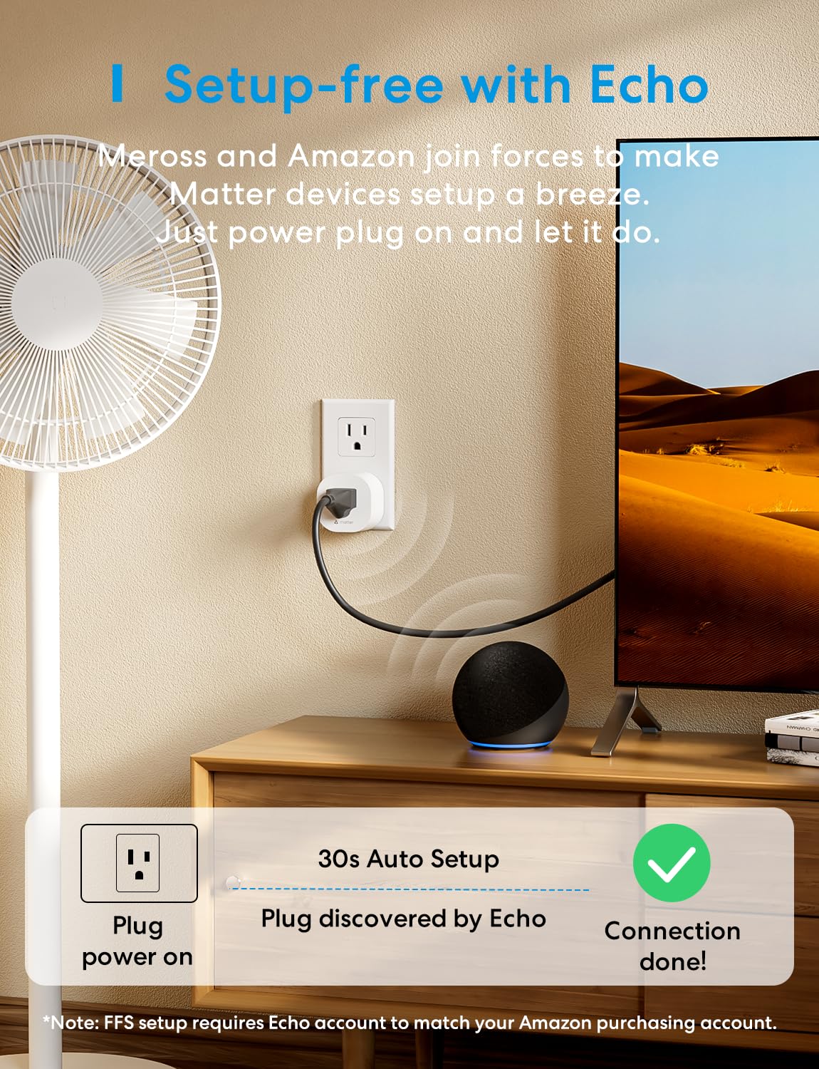meross matter smart plug mini, ffs easy setup, 100% privacy smart outlet, compact size, support apple home, alexa, google home with schedule and timer, app and voice control, 2.4g wi fi only (4 pack)