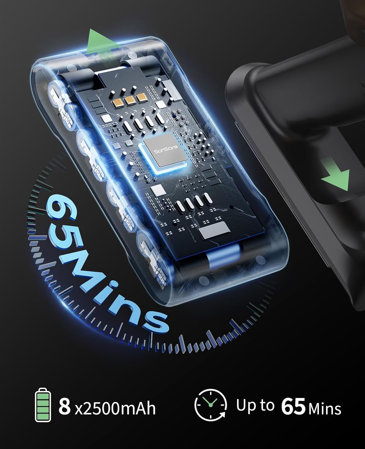 cordless vacuum cleaner, 600w 50kpa 65mins cordless stick vacuum cleaner with touch screen, self standing,wall mount charging, handheld vacuum cleaners for home/pet hair/carpets/hard floors(x7a)