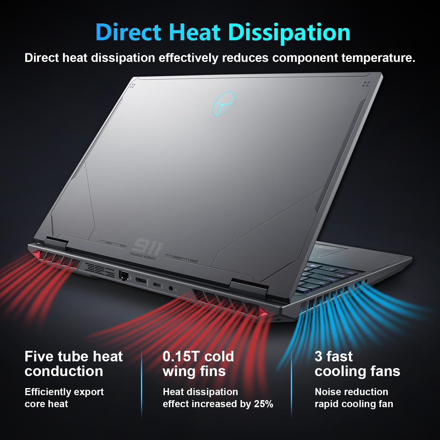 thunderobot radiant 16 4060 2.5k gaming laptop | 16" qhd+ 240hz display | 14th gen core i7 14650hx | geforce rtx 4060 | 32gb ddr5 | 1tb ssd | rgb backlit kb | wi fi 6 | win 11 home | gray