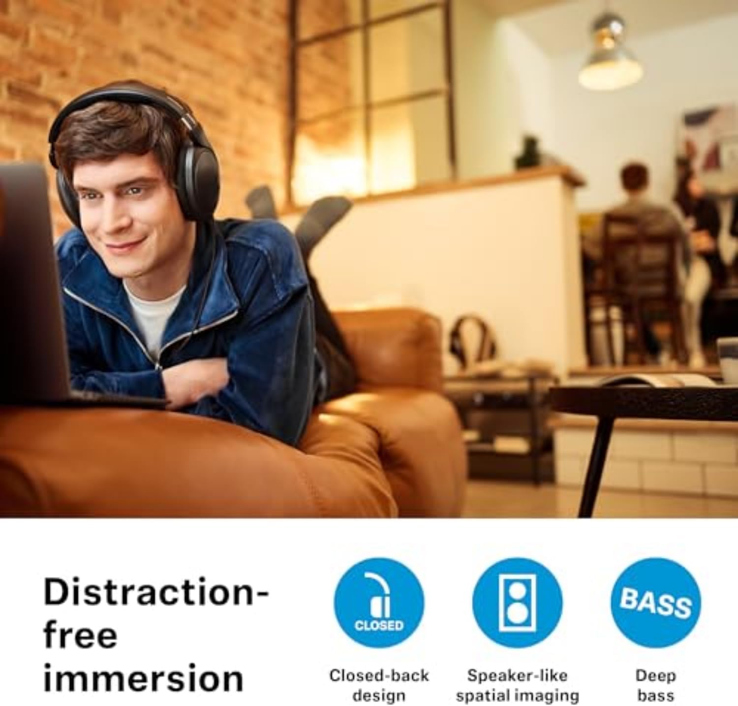 sennheiser hd 620s audiophile closed back wired headphones premium stereo sound with speaker like spatial imaging and optimized surround, black