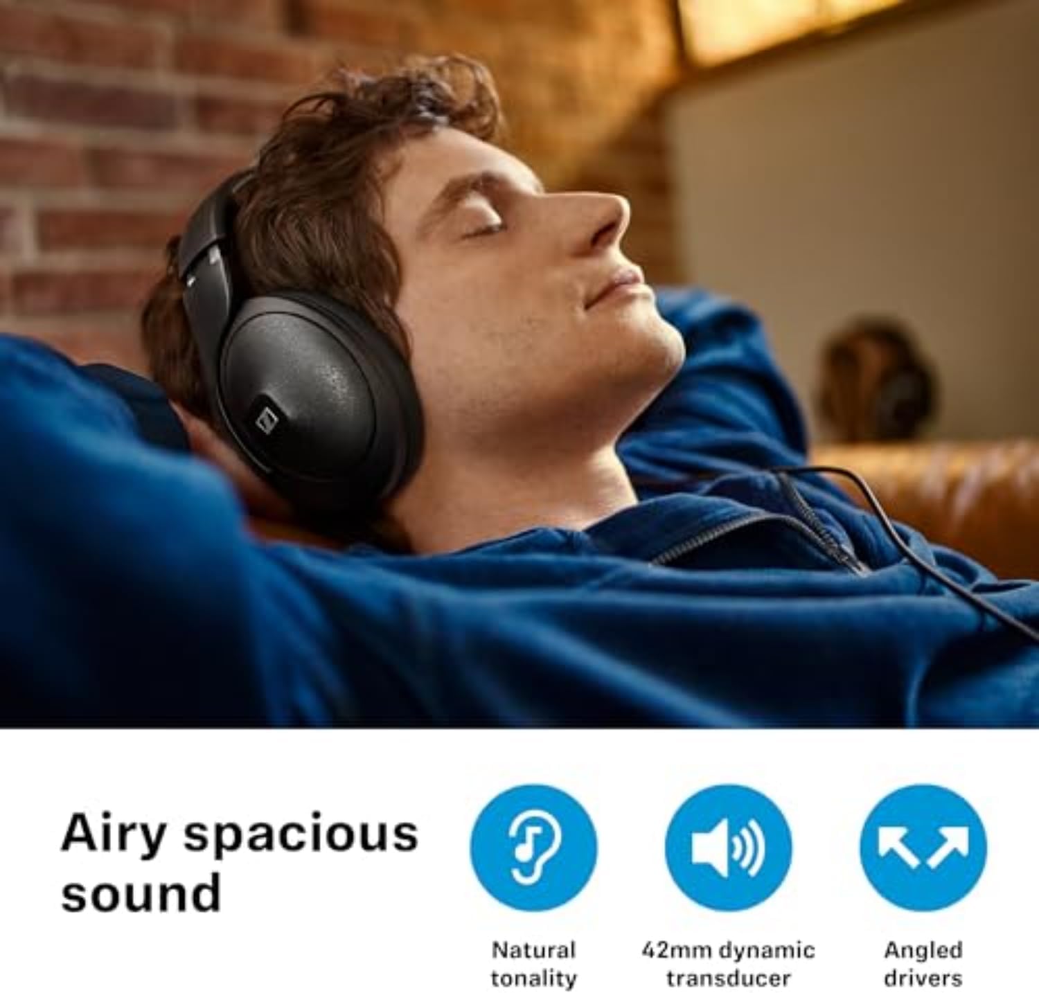 sennheiser hd 620s audiophile closed back wired headphones premium stereo sound with speaker like spatial imaging and optimized surround, black