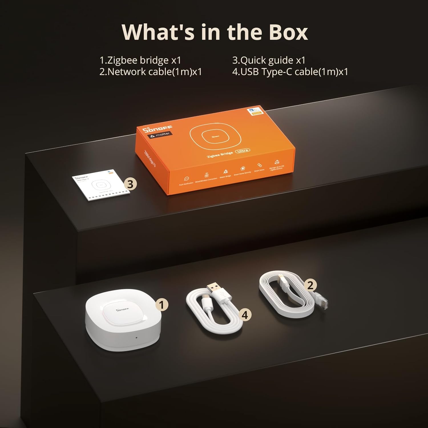 sonoff zigbee bridge ultra matter compatible smart hub for iot, 256 device capacity, 1.5ghz dual core cpu, 1gb ddr4, ethernet & wi fi, 200m range, smart security alerts