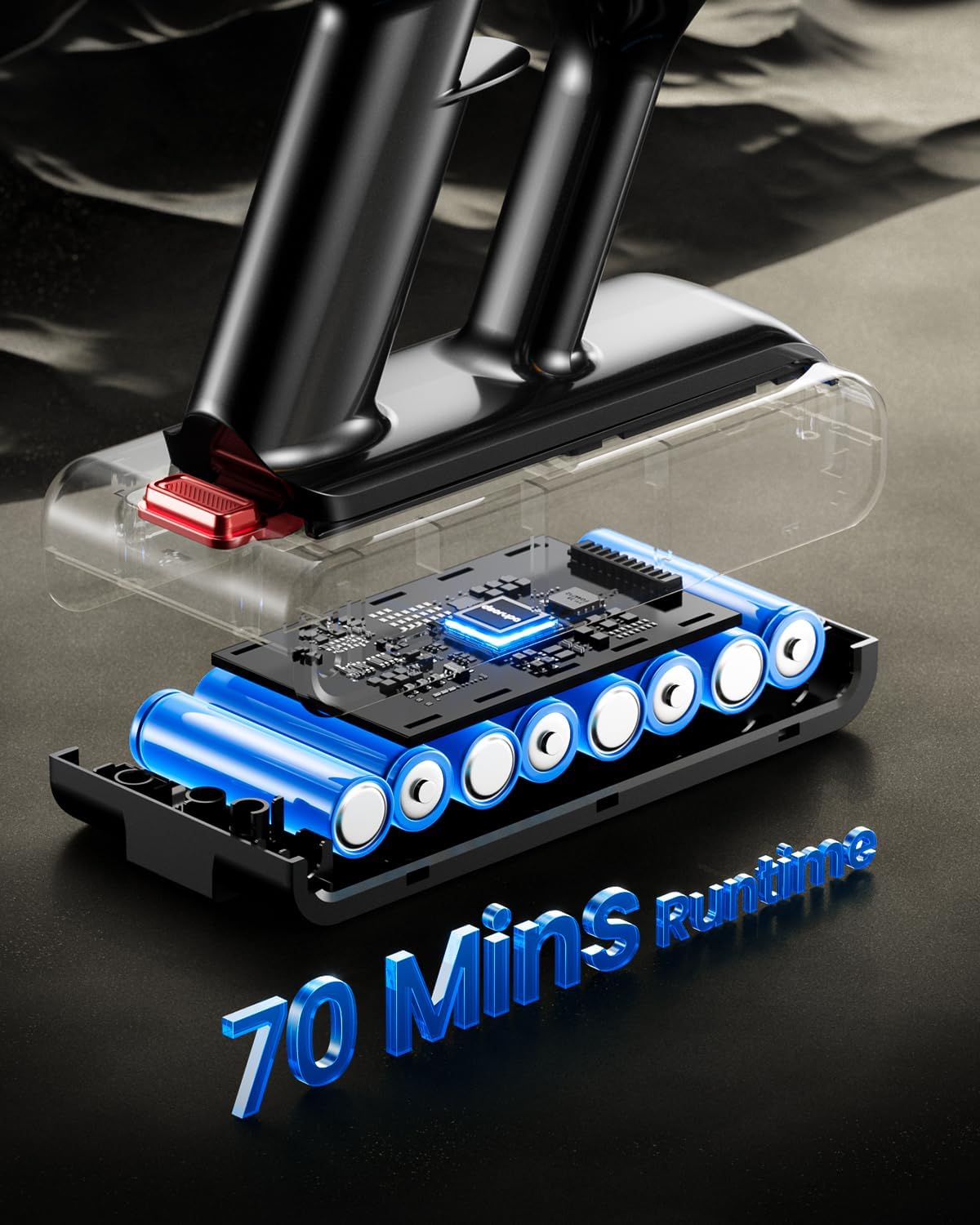 cordless vacuum cleaner, 580w 48kpa 70mins vacuum cleaners for home, stick vacuum with charging dock station, anti tangle wireless vacumm, rechargeable cordless vacuum for pet hair/carpet/hard floor