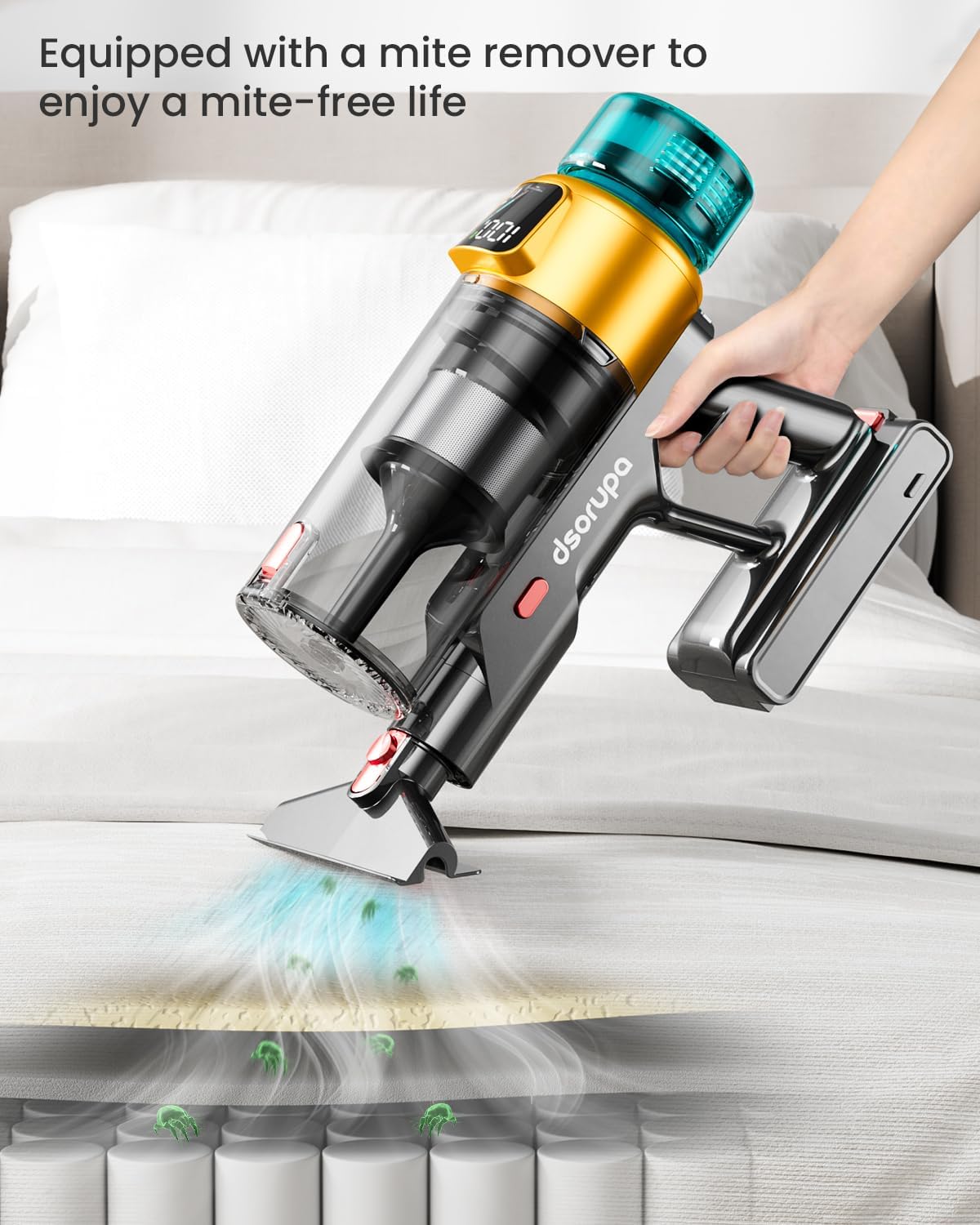 cordless vacuum cleaner, 580w 48kpa 70mins vacuum cleaners for home, stick vacuum with charging dock station, anti tangle wireless vacumm, rechargeable cordless vacuum for pet hair/carpet/hard floor