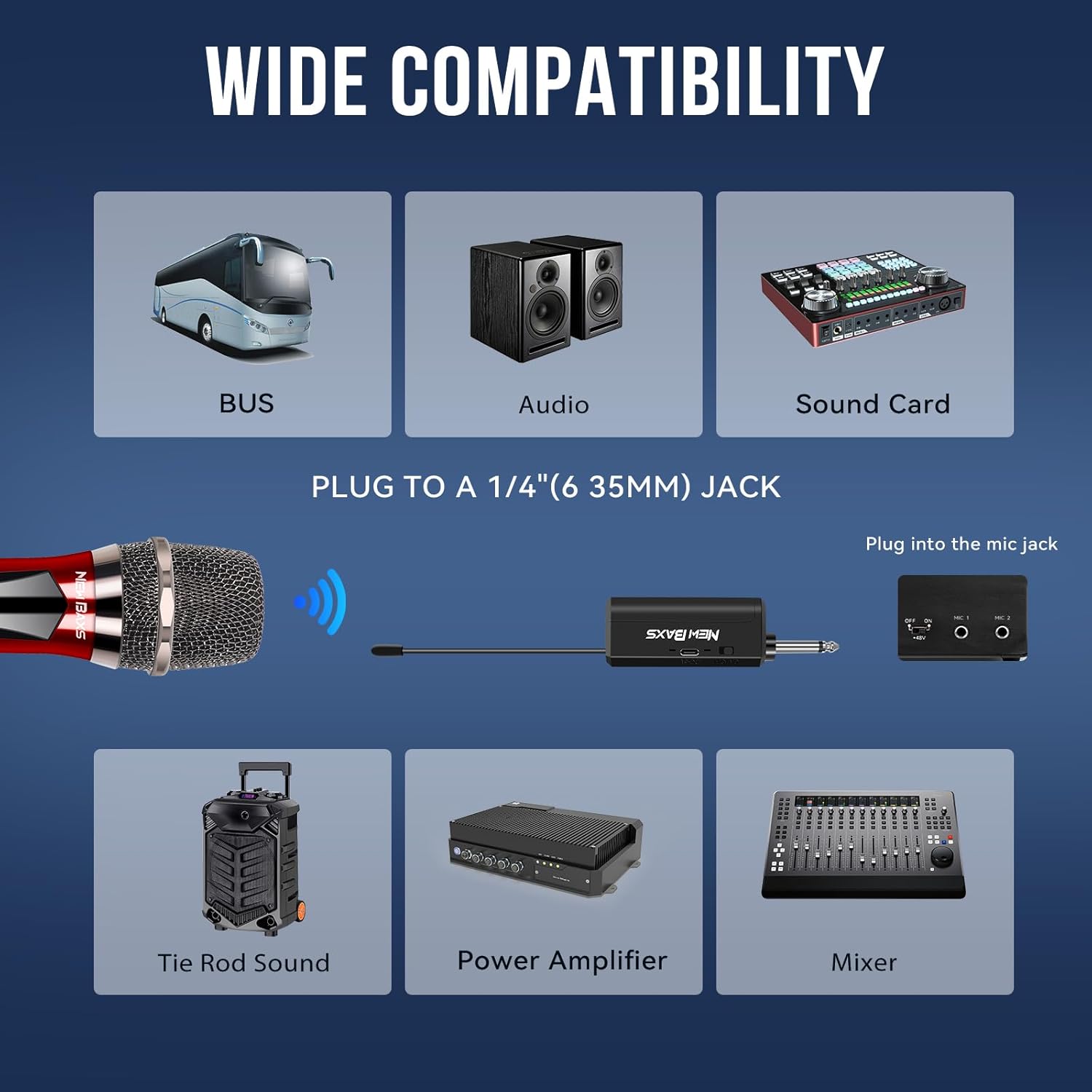 wireless microphones, dual karaoke microphone system, microfonos inalambricos with rechargeable receiver, cordless dynamic mic micro set for singing, wedding, dj, party, speech,red black